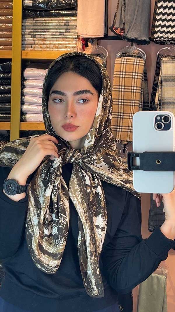 روسری چاپ خیس بسته6رنگی کد r147 (عمده)
