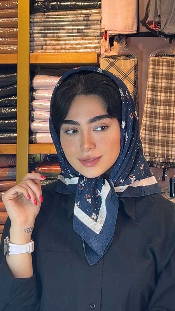 روسری پلیسه پک سورمه ای بسته10طرحی کد r148 (عمده)
