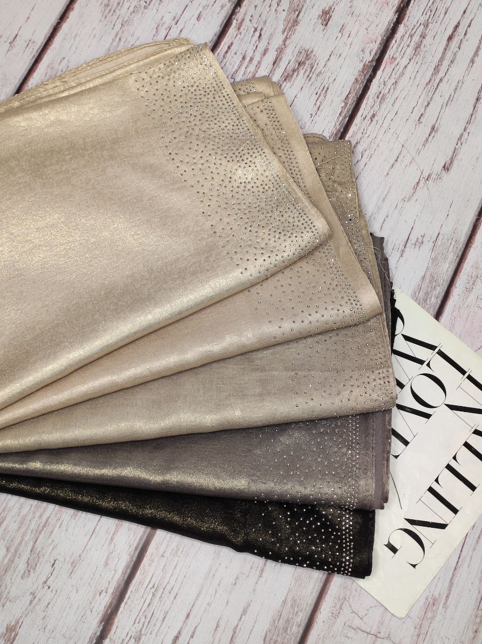 شال کوپرا نگینی بسته5رنگی کد sm11 (عمده)
