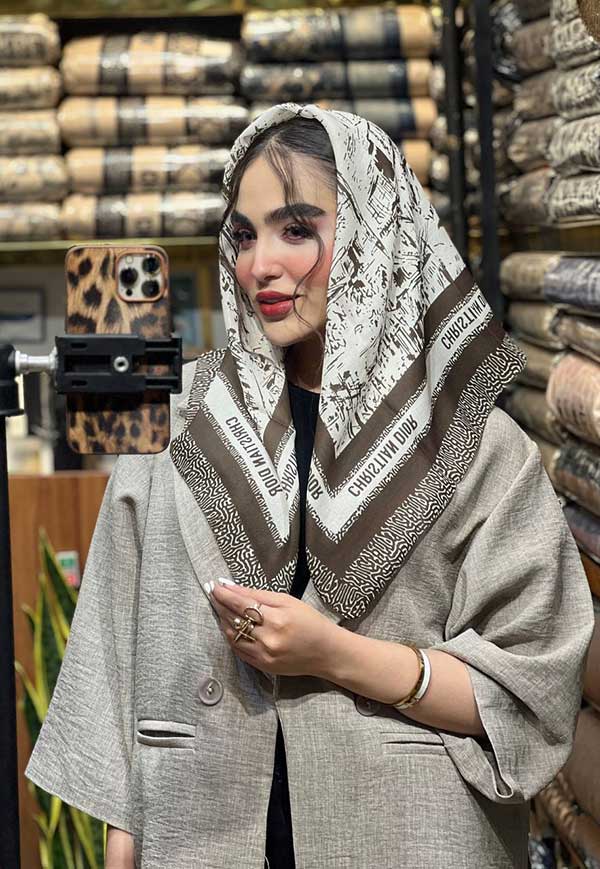 مینی اسکارف بسته4 رنگی کد mt86 (عمده)
