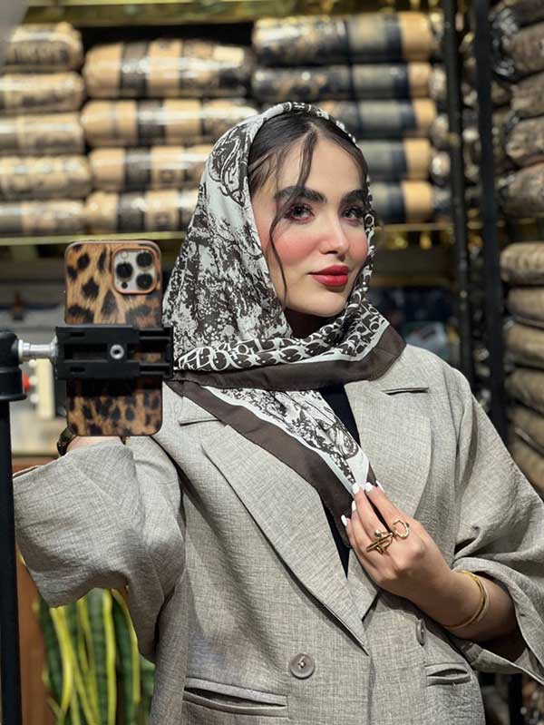 مینی اسکارف دیورجنگلی بسته4رنگی کد mt87 (عمده)
