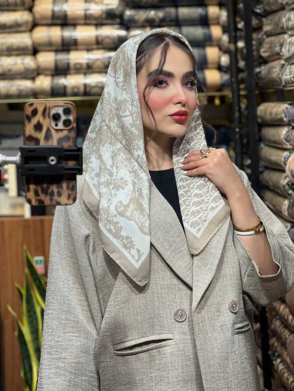 مینی اسکارف دیورجنگلی بسته4رنگی کد mt87 (عمده)
