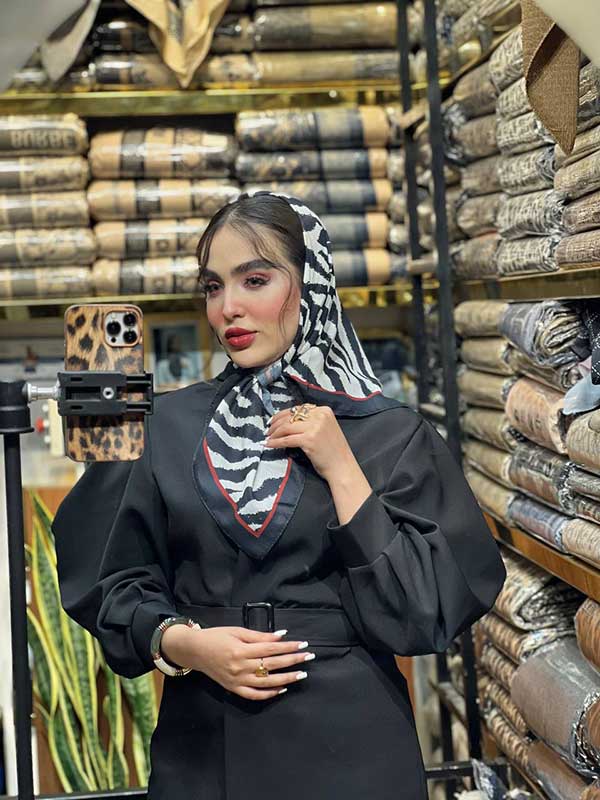 مینی اسکارف زبرا بسته2رنگی کد mt92 (عمده)
