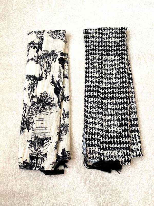 شال پلیسه برشکا پک سفیدمشکی کد sp53 (عمده)
