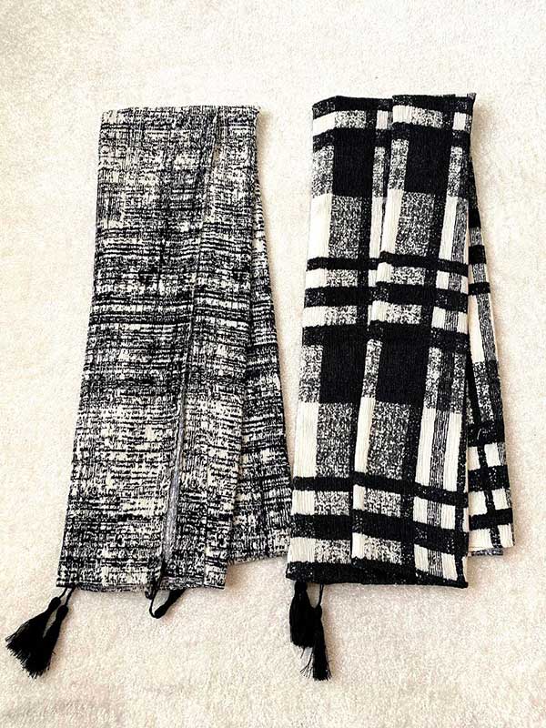 شال پلیسه برشکا پک سفیدمشکی کد sp53 (عمده)
