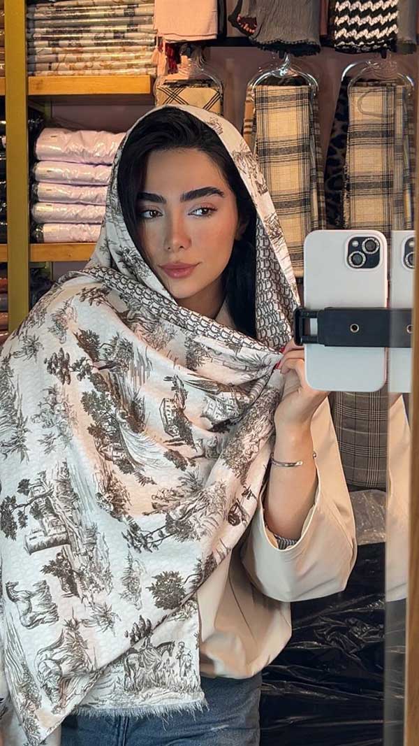 شال موهردورو دیورجنگل بسته4رنگی کد sc65 (عمده)
