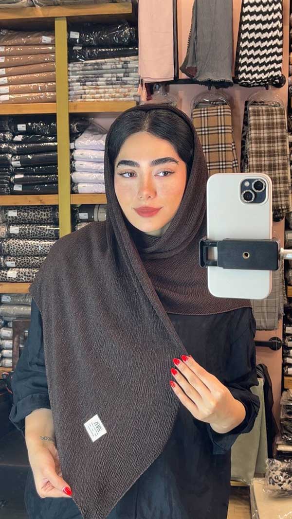 روسری پلیسه درختی بسته7رنگی کد rp8 (عمده)
