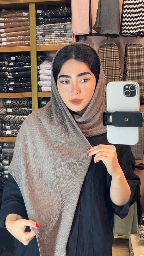 روسری پلیسه درختی بسته7رنگی کد rp8 (عمده)
