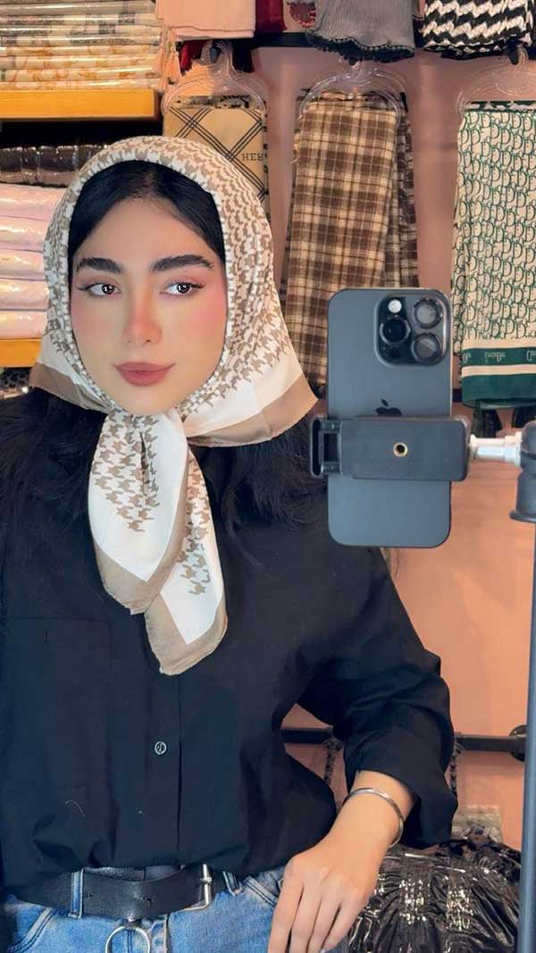 مینی اسکارف پک کرم بسته10طرحی کد mt94 (عمده)
