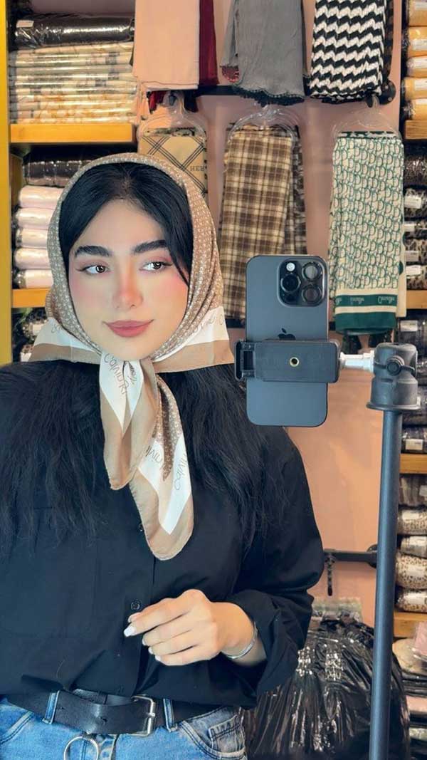 مینی اسکارف پک کرم بسته10طرحی کد mt94 (عمده)
