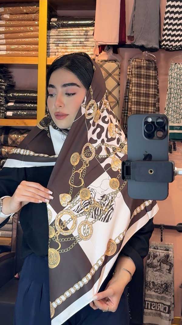 روسری ابریشم توییل بسته6رنگی کد r156 (عمده)
