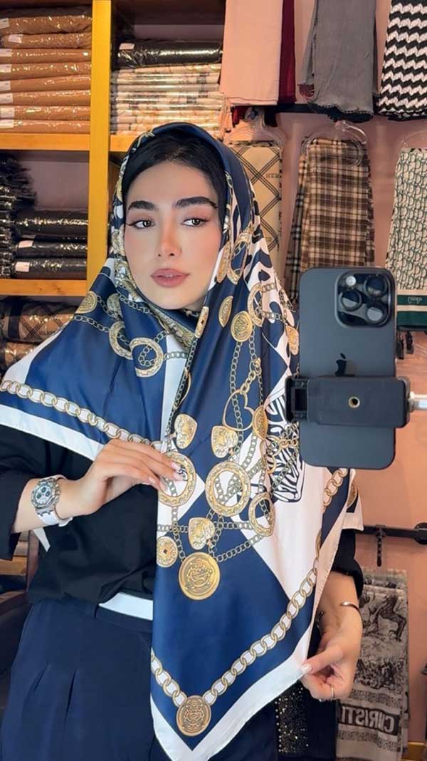 روسری ابریشم توییل بسته6رنگی کد r156 (عمده)
