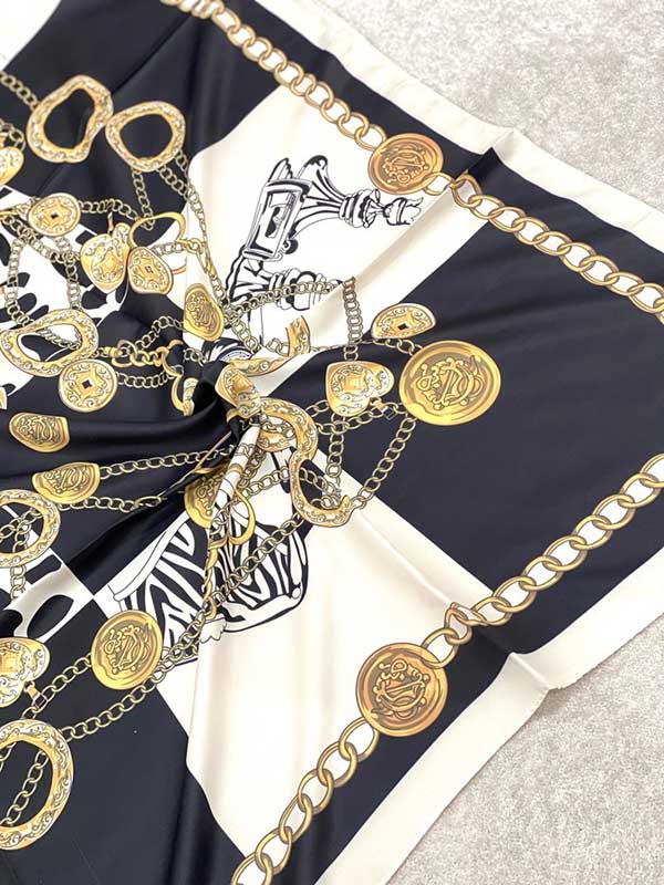 روسری ابریشم توییل بسته6رنگی کد r156 (عمده)
