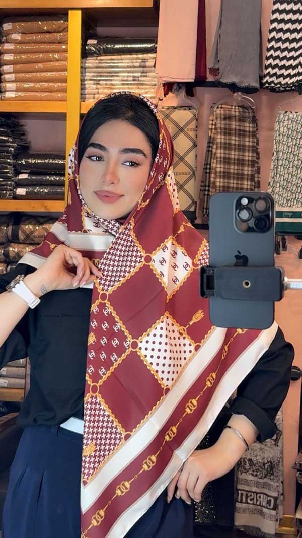 روسری ابریشم توییل بسته6رنگی کد r157 (عمده)
