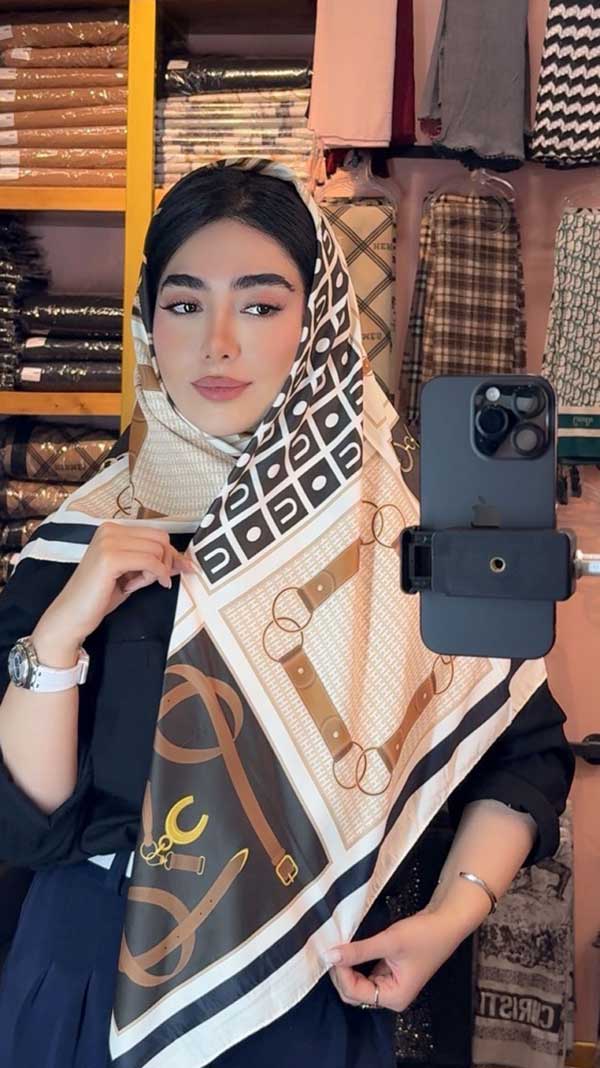 روسری ابریشم توییل بسته6رنگی کد r158 (عمده)
