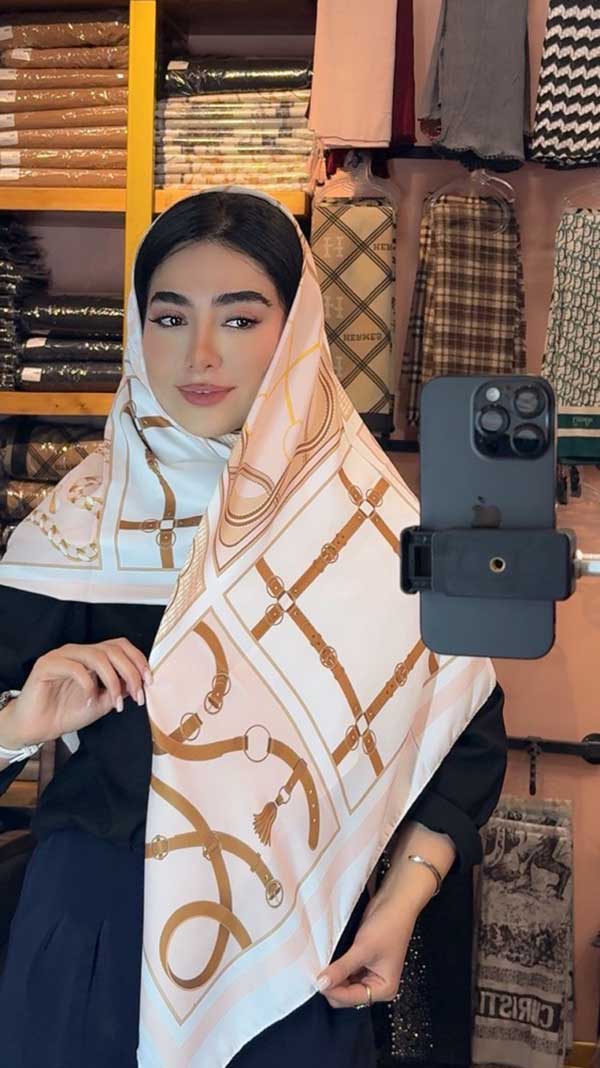 روسری ابریشم توییل بسته6رنگی کد r158 (عمده)
