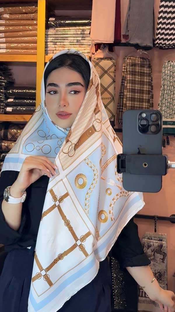 روسری ابریشم توییل بسته6رنگی کد r158 (عمده)
