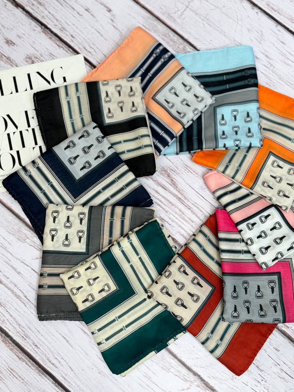 مینی اسکارف بسته10رنگی کد mt15 (عمده)
