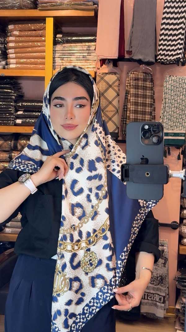 روسری ابریشم توییل بسته5رنگی کد r159 (عمده)
