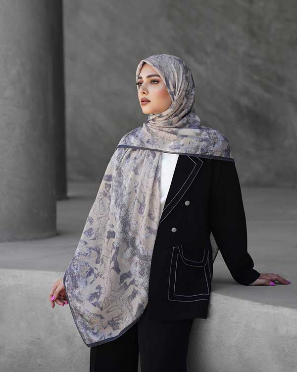 روسری گارزا دستدوز بسته7رنگی کد r163 (عمده)
