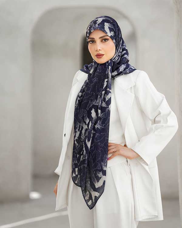 روسری گارزا دستدوز بسته7رنگی کد r163 (عمده)
