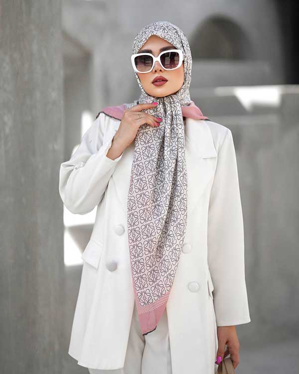 روسری گارزا دستدوز بسته6رنگی کد r164 (عمده)
