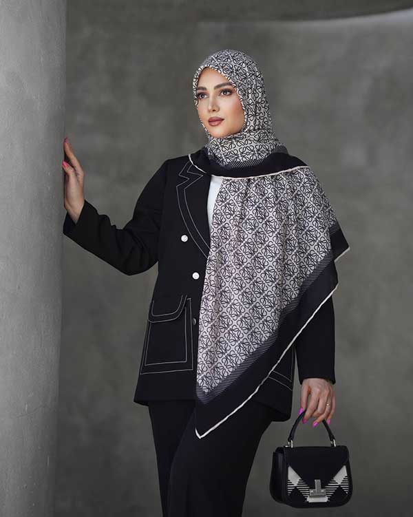 روسری گارزا دستدوز بسته6رنگی کد r164 (عمده)
