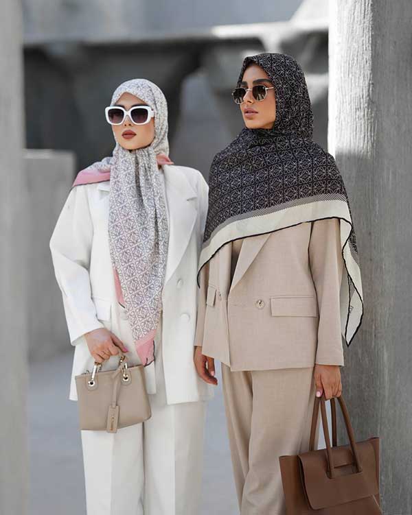 روسری گارزا دستدوز بسته6رنگی کد r164 (عمده)
