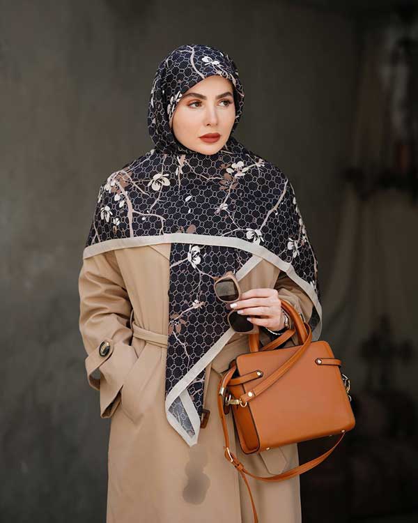 روسری گارزا دستدوز بسته2رنگی کد r165 (عمده)
