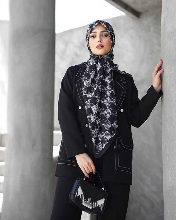 روسری گارزا دستدوز بسته5رنگی کد r166 (عمده)
