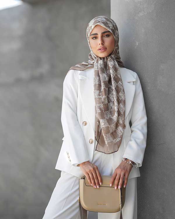 روسری گارزا دستدوز بسته5رنگی کد r166 (عمده)
