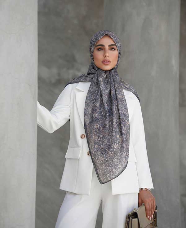 روسری گارزا دستدوز بسته5رنگی کد r167 (عمده)
