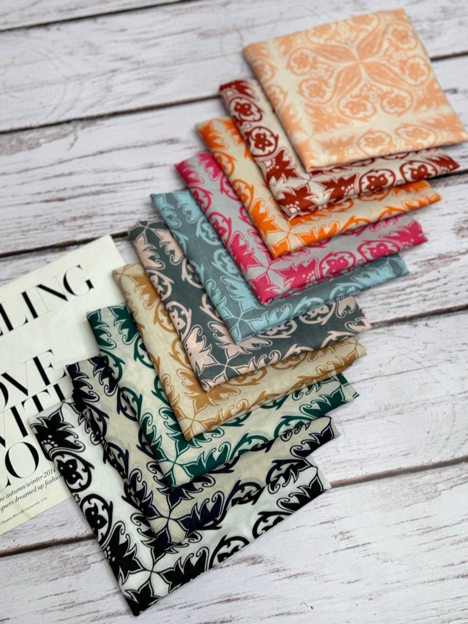 مینی اسکارف بسته10رنگی کد mt16 (عمده)
