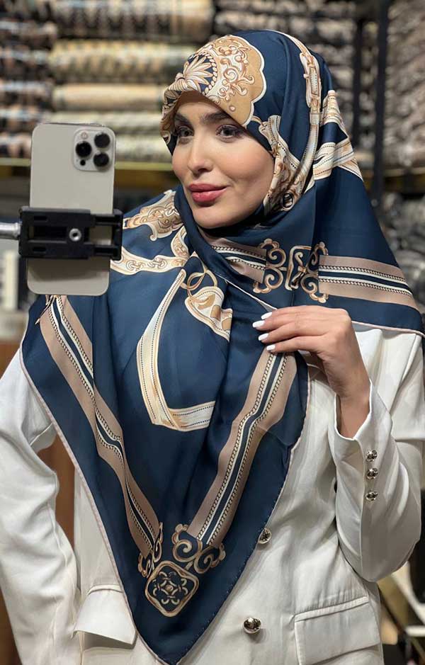 روسری حریر دستدوز بسته6رنگی کد r171 (عمده)
