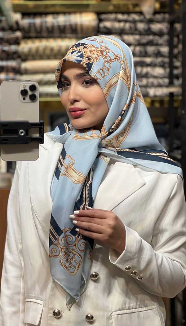 روسری حریر دستدوز بسته6رنگی کد r171 (عمده)
