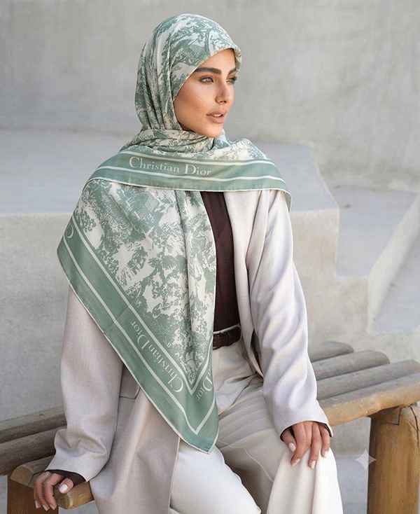 روسری حریردستدوز بسته6رنگی کد r173 (عمده)
