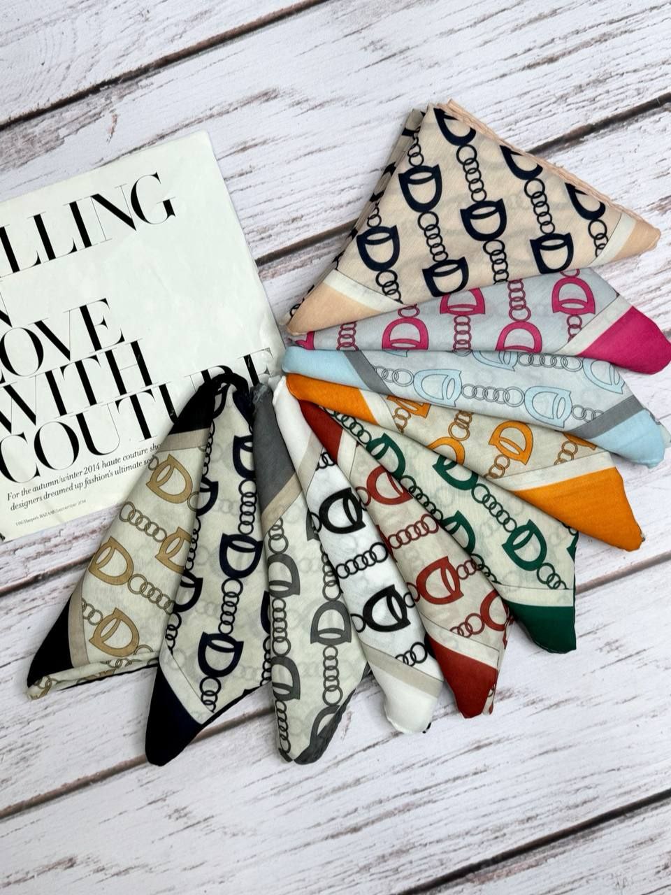 مینی اسکارف بسته10رنگی کد mt17 (عمده)
