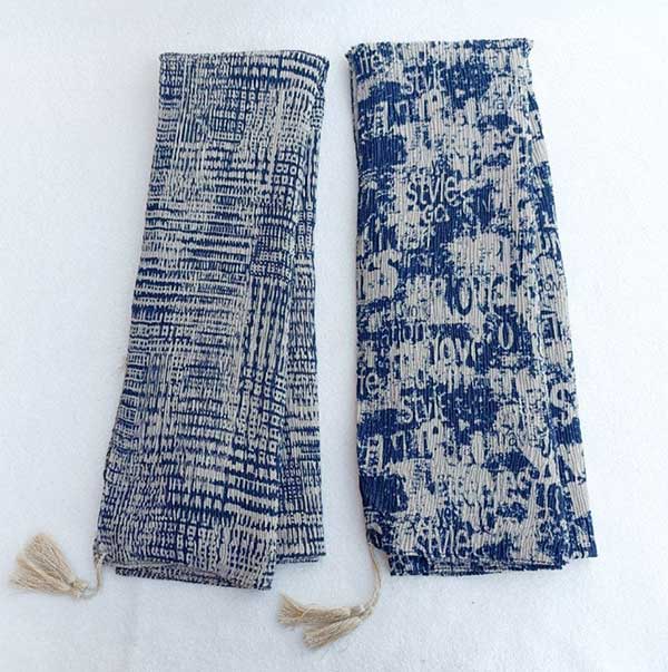 شال پلیسه پک سورمه ای بسته6طرحی کد sp76(عمده)
