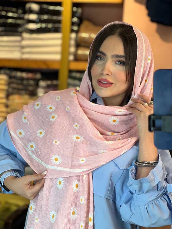 شال پلیسه پک صورتی بسته6طرحی کد sp78 (عمده)

