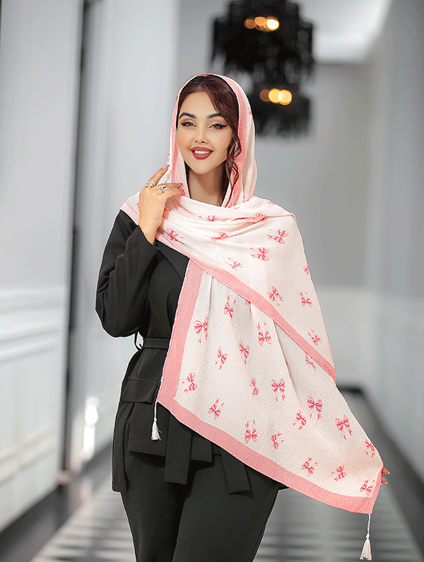 شال پلیسه پک صورتی بسته6طرحی کد sp78 (عمده)
