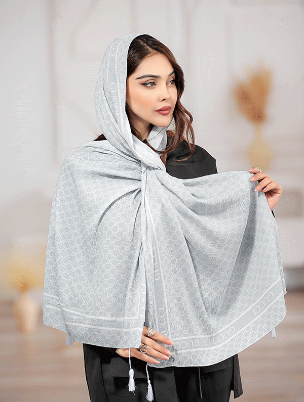 شال پلیسه پک ابی بسته6طرحی کد sp79 (عمده)
