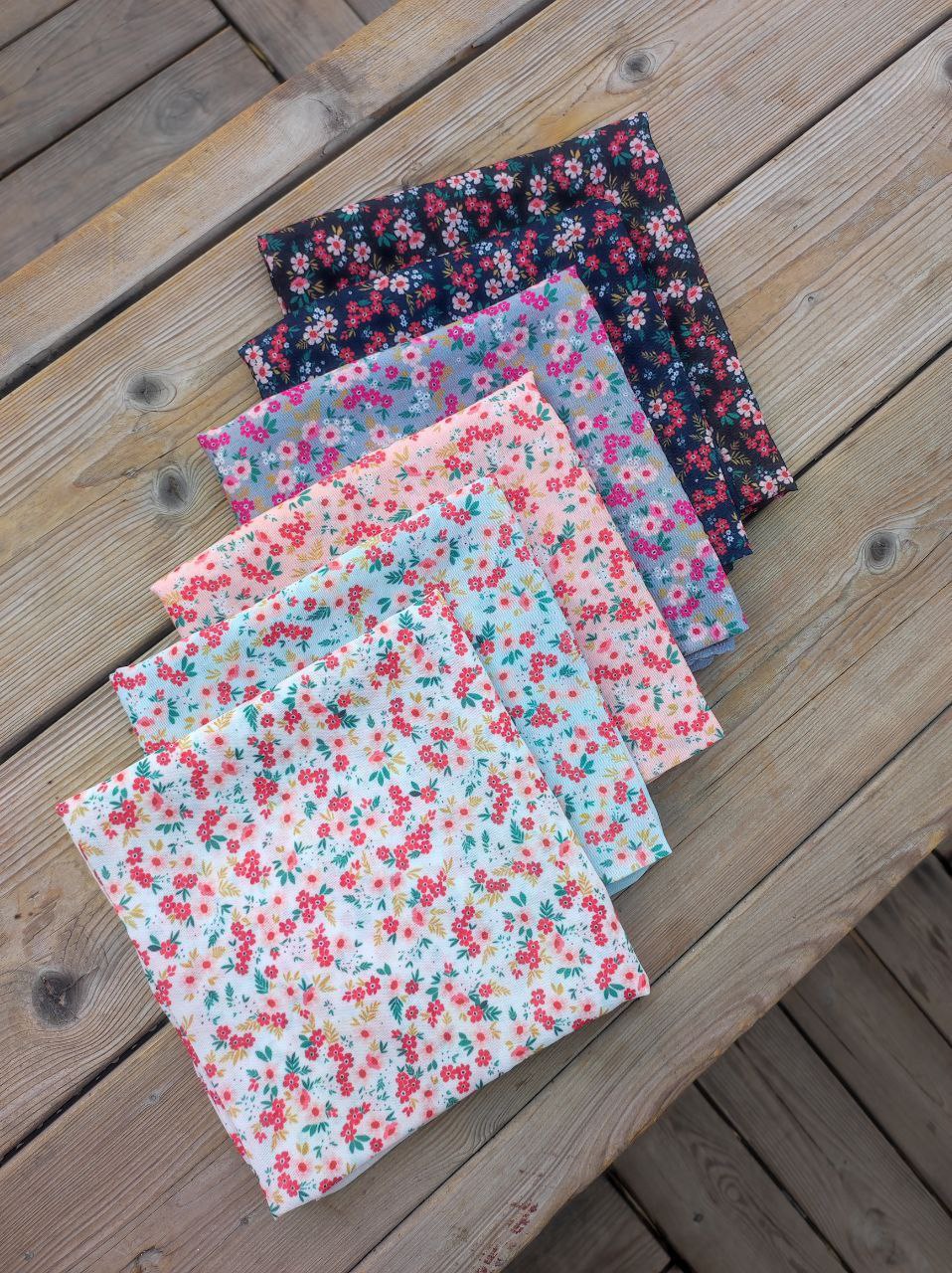 مینی اسکارف بسته6رنگی کد mt19 (عمده)
