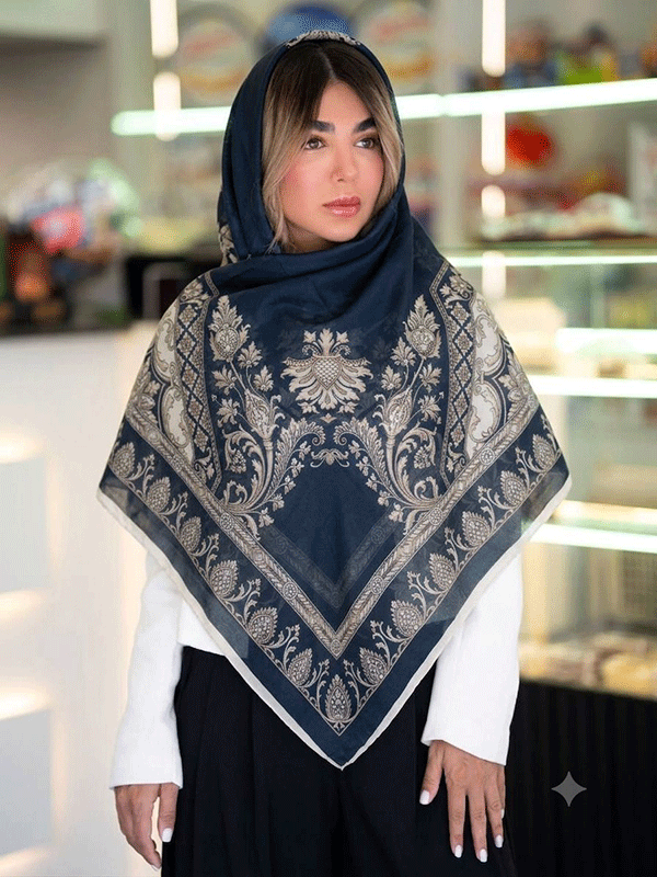 روسری حریر دستدوز پک سورمه ای بسته6طرحی کد r190 (عمده)
