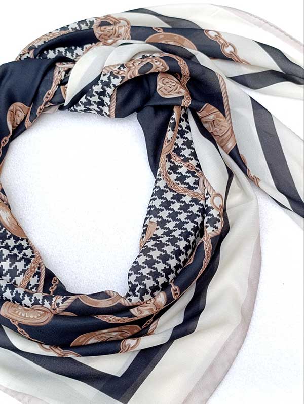 روسری حریر دستدوز بسته6رنگی کد r192 (عمده)
