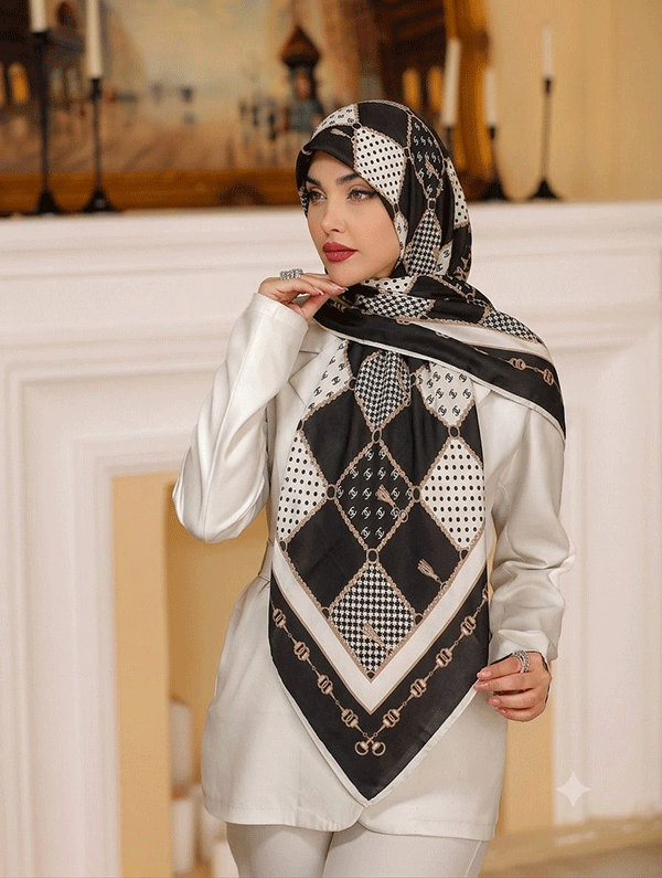 روسری حریر دستدوز بسته6رنگی کد r192 (عمده)
