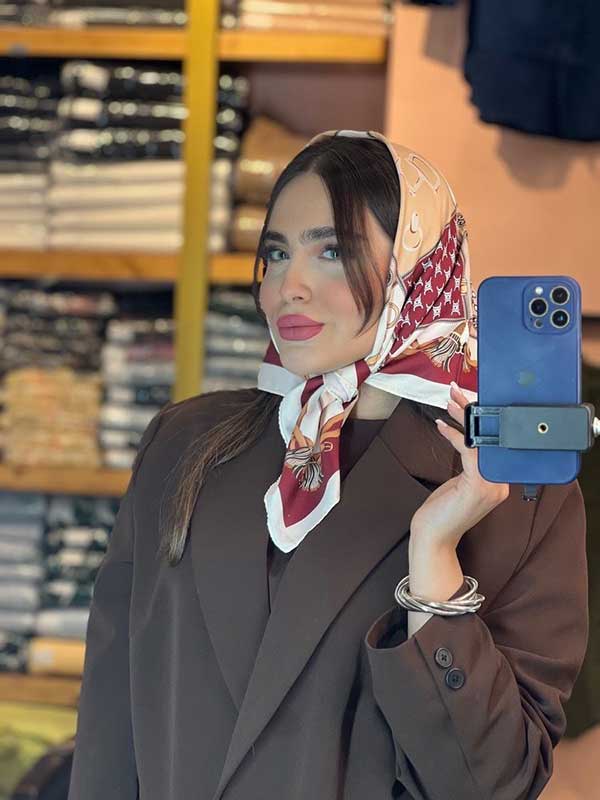 مینی اسکارف ابریشم توییل بسته6رنگی کد mt104 (عمده)
