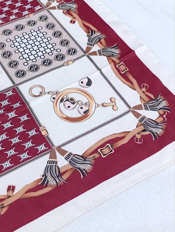 مینی اسکارف ابریشم توییل بسته6رنگی کد mt104 (عمده)
