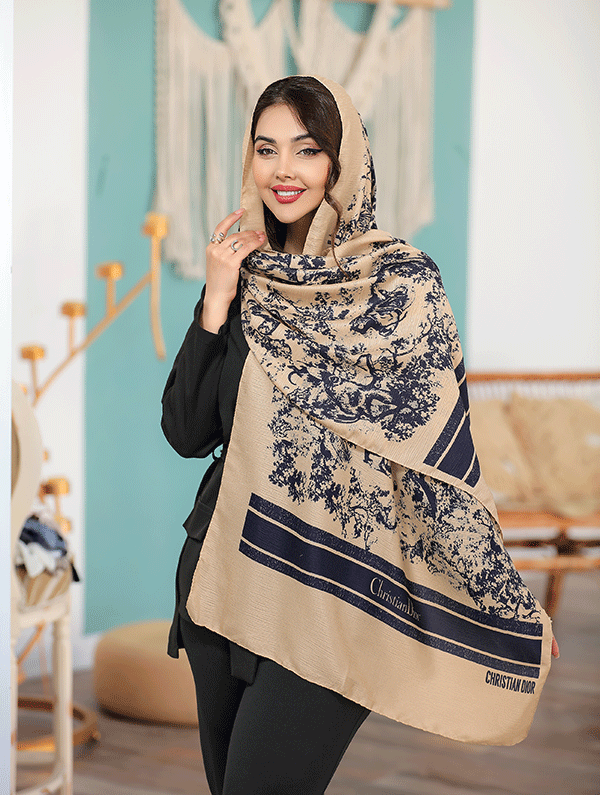 شال چاپی دیورجنگلی بسته3رنگی کد sh81 (عمده)
