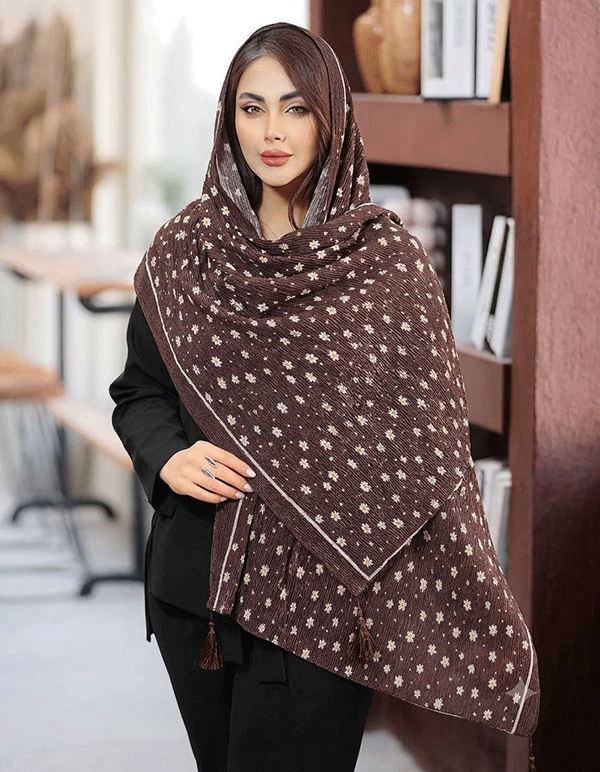 شال پلیسه طرح بابونه بسته10رنگی کد sp85 (عمده)
